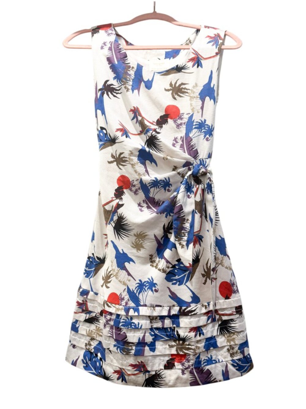Kate Spade New York - Look‎ For the Silver Lining 100% Silk Floral Dress Size 2